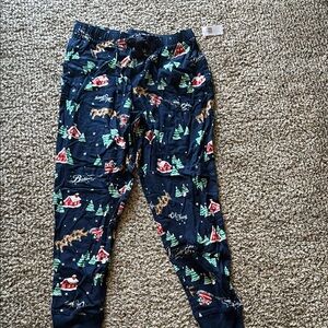 Old Navy Festive Pajama Pants - Navy and Multicolor